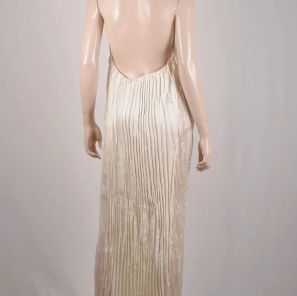 New Pleated Zara Maxi Dress Xs-S - Picture 4 of 12